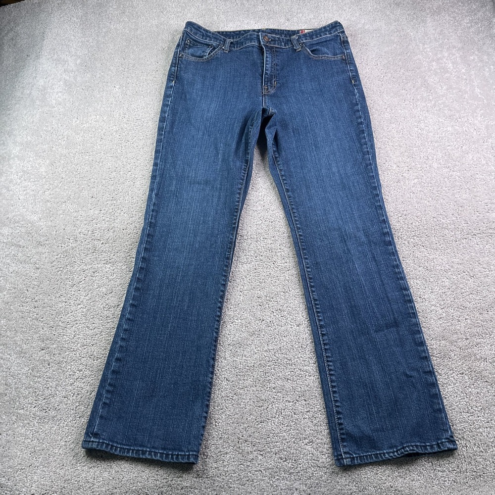 Vintage Gap Jeans Womens 12 Regular Blue Classic Fit Straight Stretch Denim